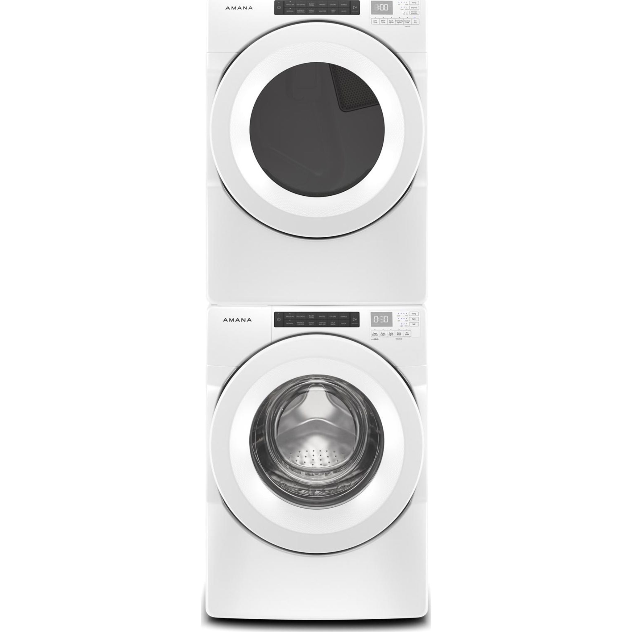 Amana NGD5800HW White Gas Dryer - High Efficiency, Large Capacity for Home Laundry - Perfect for Families & Heavy Loads