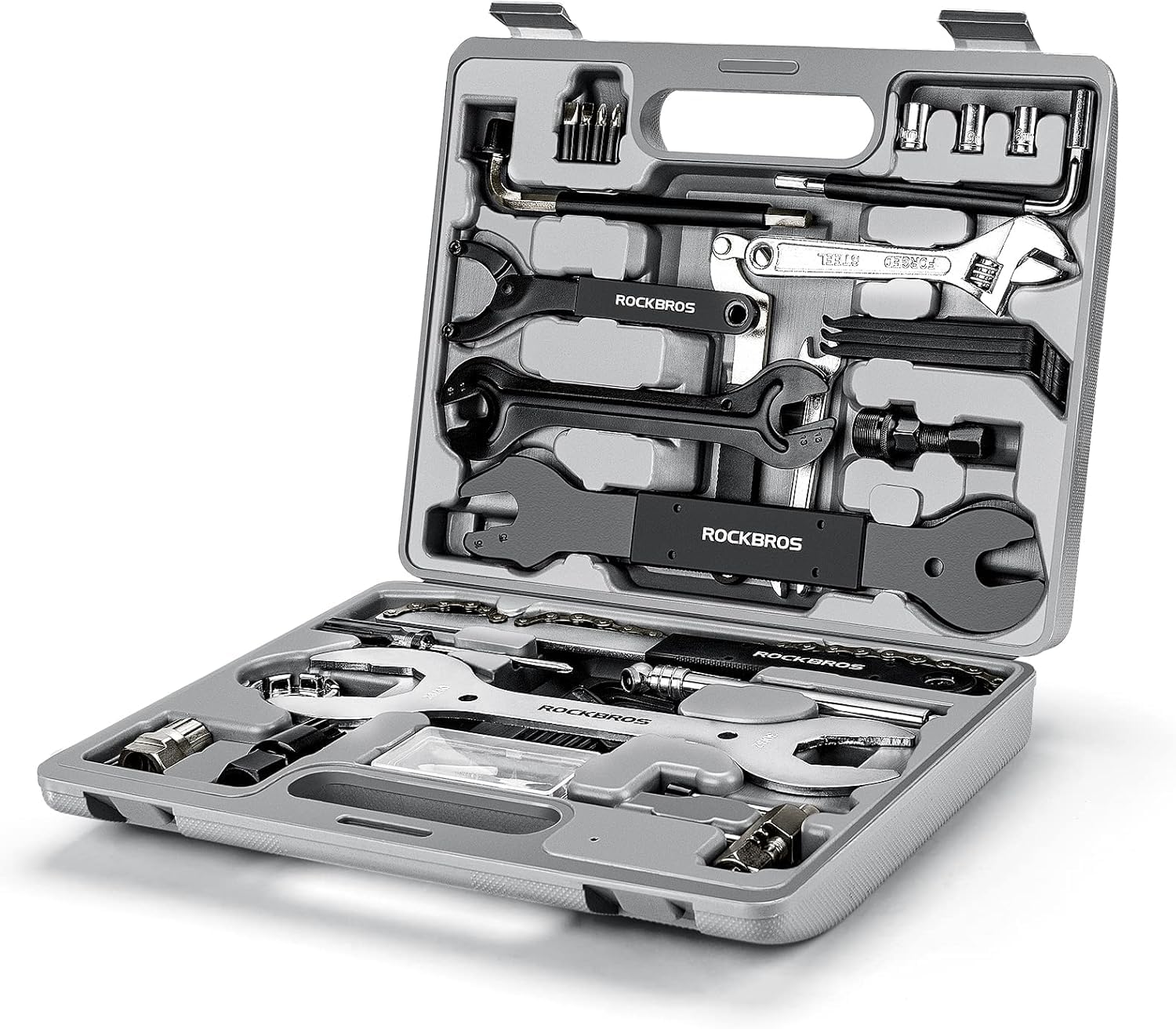ROCKBROS 23-Piece Bike Repair Tool Kit - Multifunctional Bicycle Maintenance Tool Set for Tyres, Brakes, Chains & Pedals | Perfect for Road Bikes & Mountain Bikes | DIY Bike Repairs & Emergency Fixes