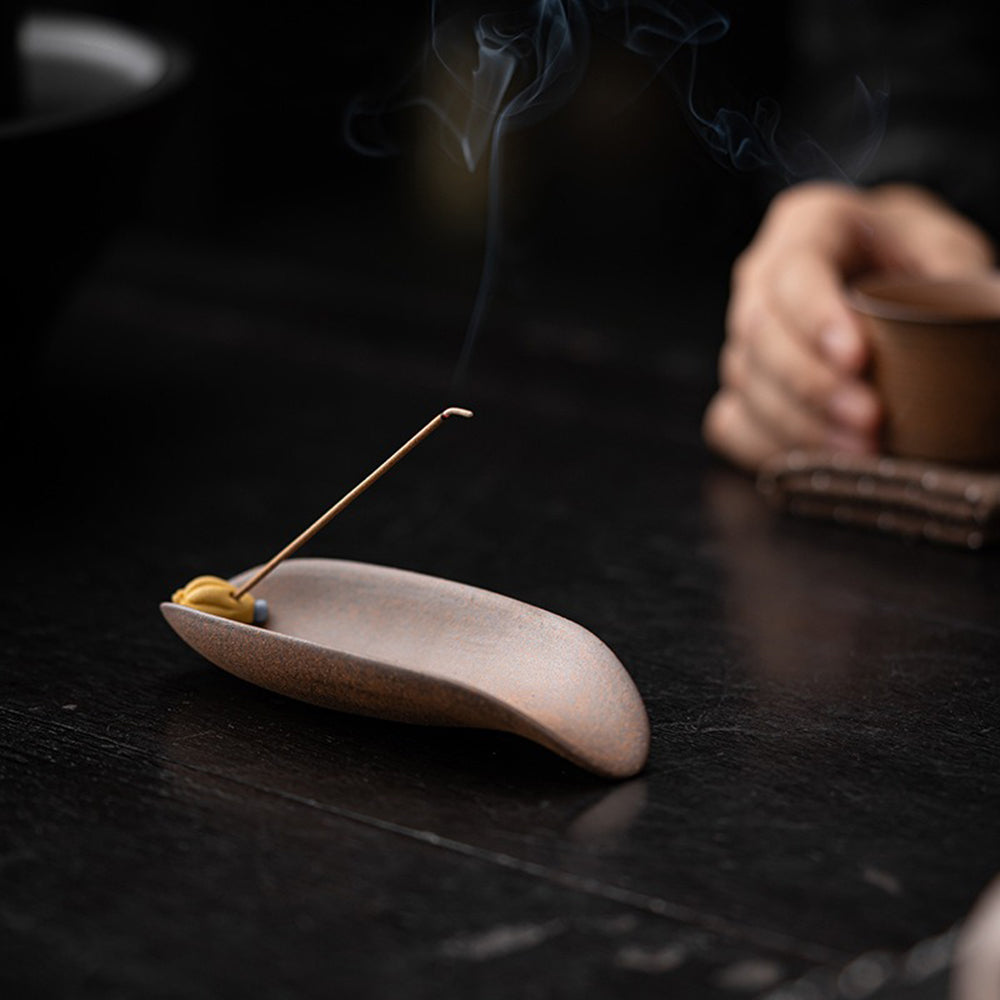 Handmade Coarse Pottery Tea Holder - Traditional Chinese Cha He for Gongfu Tea Ceremony | Perfect for Tea Enthusiasts & Home Decor
