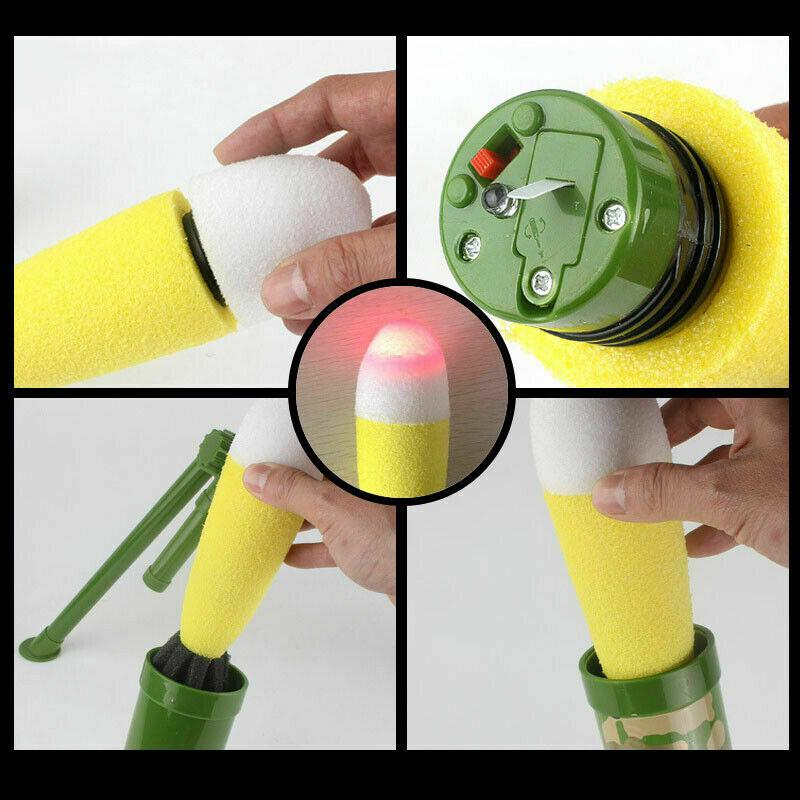 Foam Rocket Mortar Launcher Toy for Kids - Outdoor Space Adventure Play Set - Birthday Party Gifts for Boys & Girls Ages 6-12 - STEM Learning Science Toys for Backyard, Park & Beach Fun
