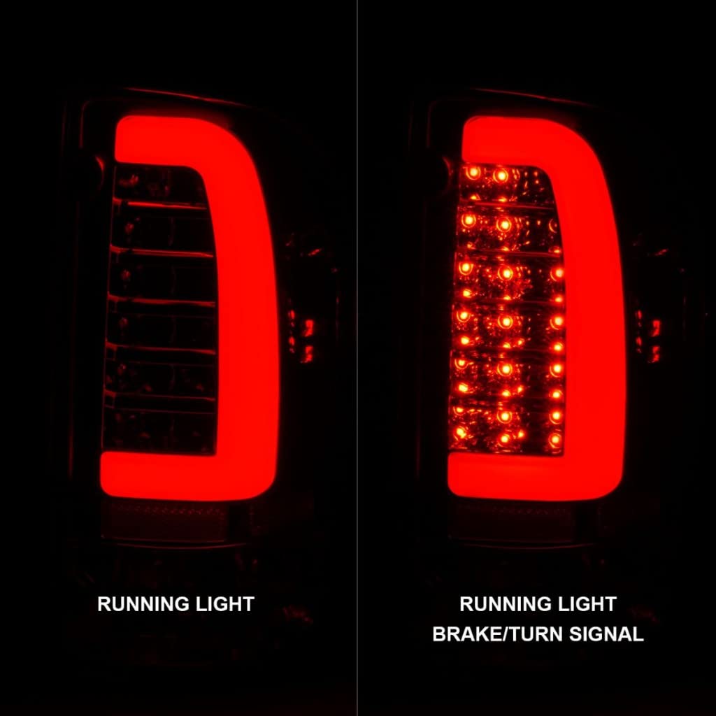 ANZO LED Tail Lights for Toyota Tacoma 1995-2004 - Chrome Housing with Clear Lens (Pair) | Part# 311355 | Upgrade Your Truck's Style & Visibility for Night Driving