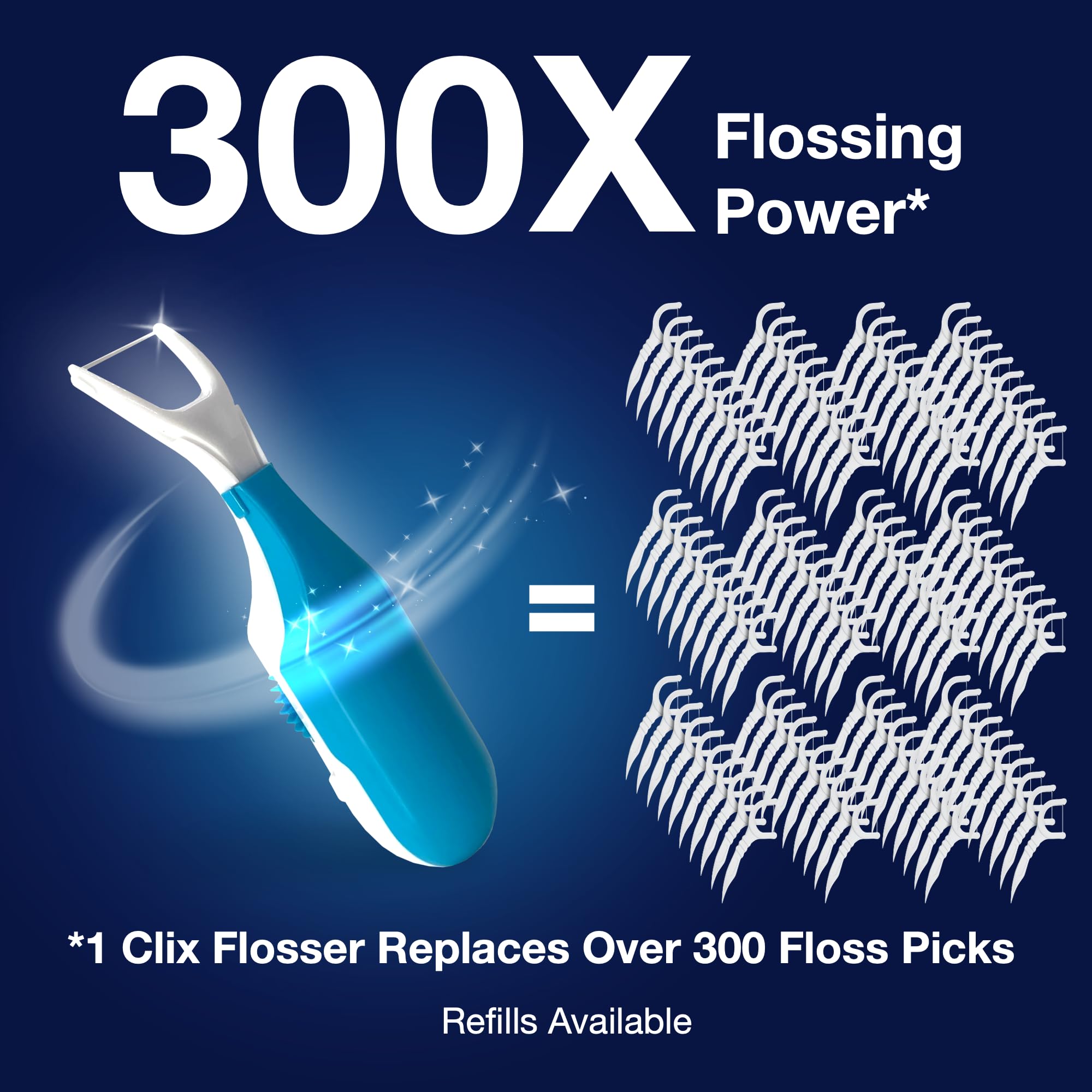 Electric Water Flosser for Teeth Cleaning - Rechargeable Cordless Dental Flosser with 4 Tips & Travel Case - Waterproof IPX7 Oral Irrigator for Braces, Gums & Plaque Removal - Perfect for Home & Travel Use (Light Blue)
