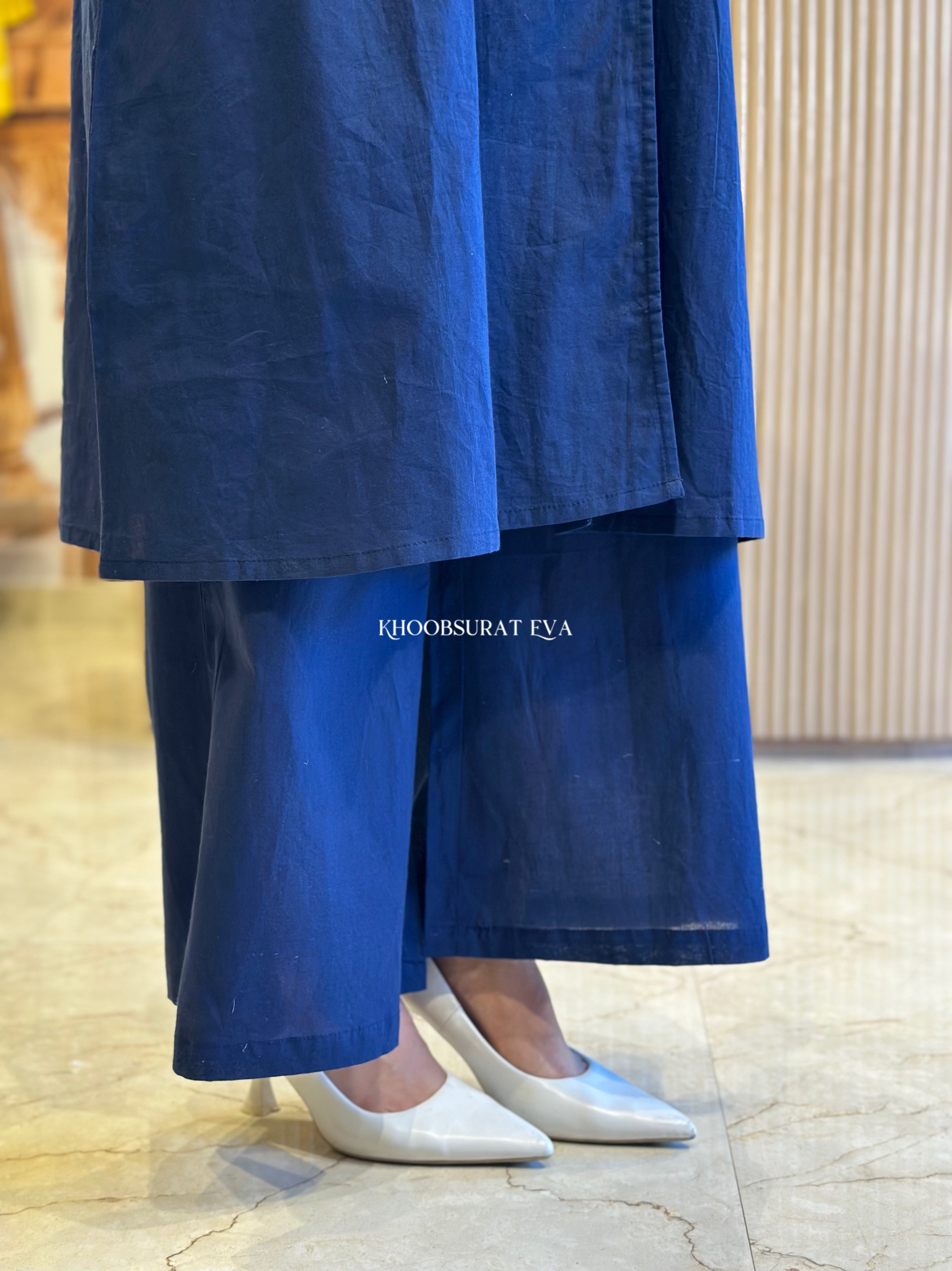 House of Beauty Blue Kurta Set - Stylish Indian Ethnic Outfit for Women | Perfect for Festivals, Weddings & Casual Wear