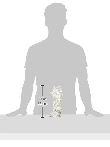 BiOrb 46128.0 Medium White Fan Coral Aquarium Ornament - Perfect for Saltwater & Reef Tanks, Fish Tank Decorations