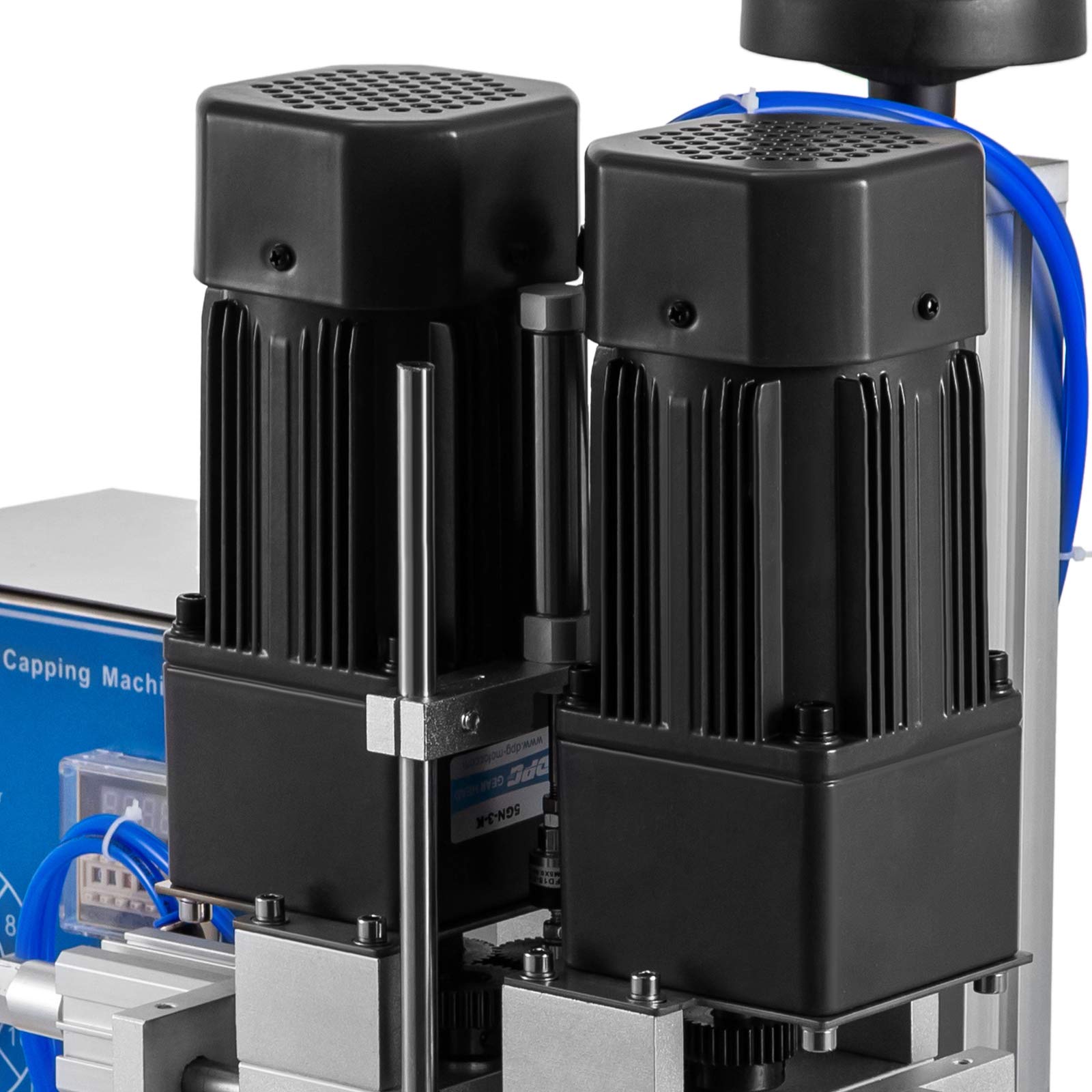 BestEquip Automatic Screw Capping Machine 16-55mm Adjustable Capping Diameter for Round Bottles | Electric & Pneumatic Desktop Bottle Capper for 50-300mm Height | Perfect for Beverage, Cosmetic & Pharmaceutical Packaging Production Line