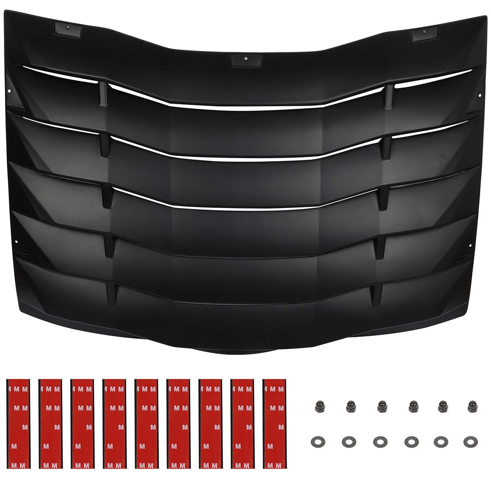 SCITOO Rear Window Louver for Dodge Charger 2011-2020 | Custom Fit Sun Shade & Style Upgrade | Perfect for Street Racing & Car Shows