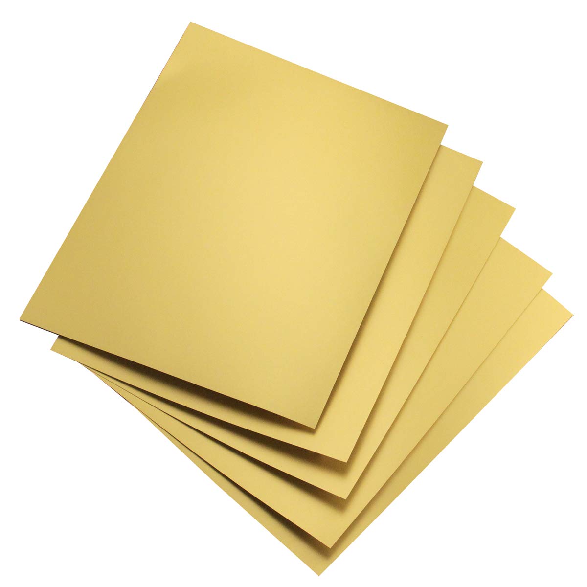 Hygloss Matte Gold Metallic Foil Board Stock Sheets - 100 Pack (8.5 x 11 Inch) for Arts & Crafts, DIY Projects, Classroom Activities & Card Making - Perfect for Scrapbooking, Gift Wrapping & Party Decorations