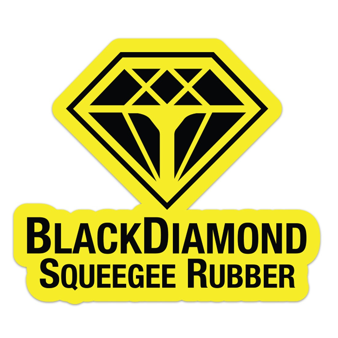BlackDiamond Squeegee Rubber Stickers - High-Quality Window Cleaning Scraper for Home, Office & Car Use