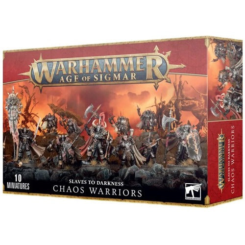 AOS: Slaves to Darkness Chaos Warriors - Warhammer Age of Sigmar Miniatures for Tabletop Battles & Fantasy Wargaming
