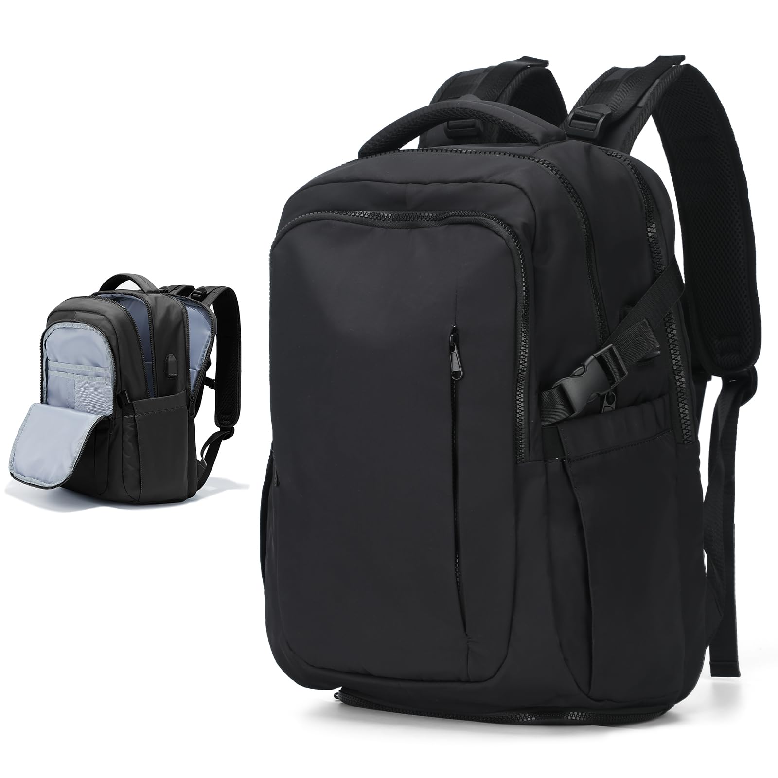 Lightweight Travel Backpack for Women & Men - FAA Approved Carry On Personal Item Bag with 15.6