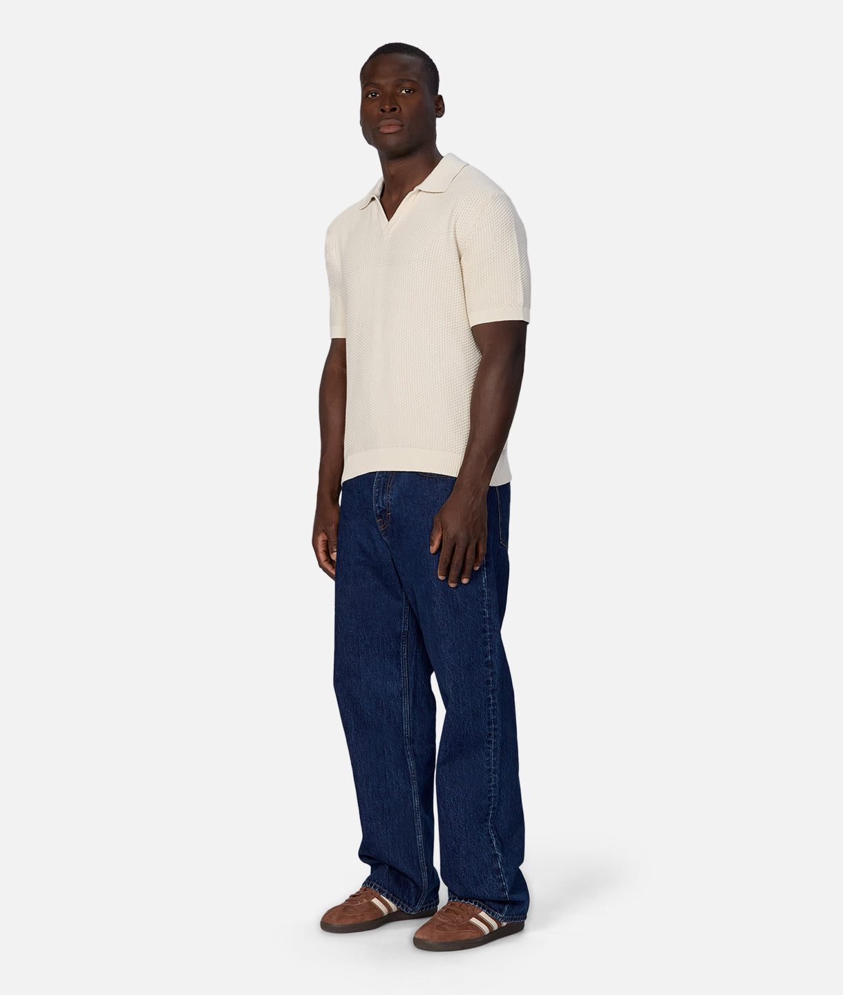 The Madrid Polo Shirt for Men - Classic Ecru Cotton Casual Tee | Perfect for Office, Travel & Outdoor Activities