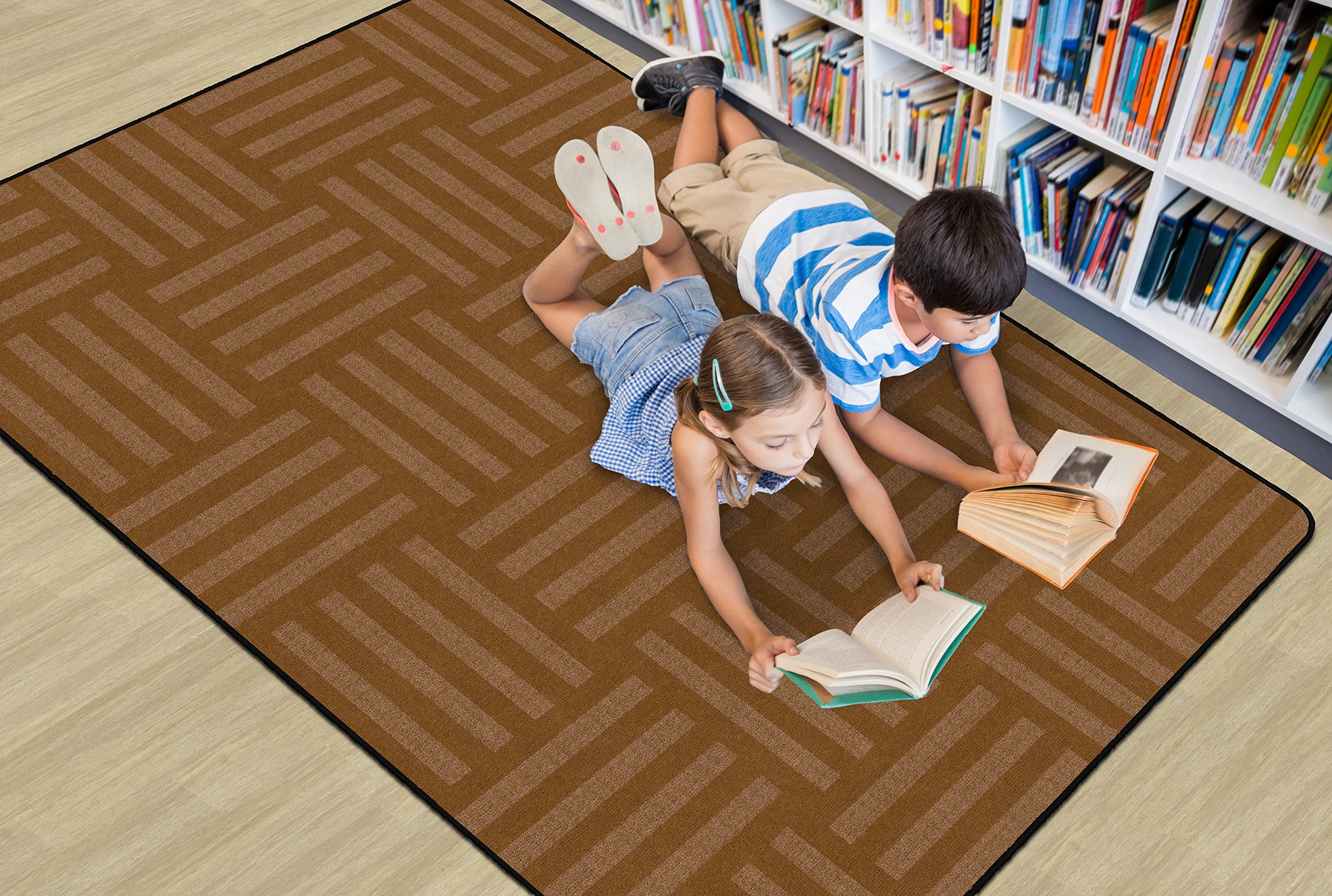 Flagship Carpets Hashtag Tone on Tone Kids Rug - 6' x 8'4