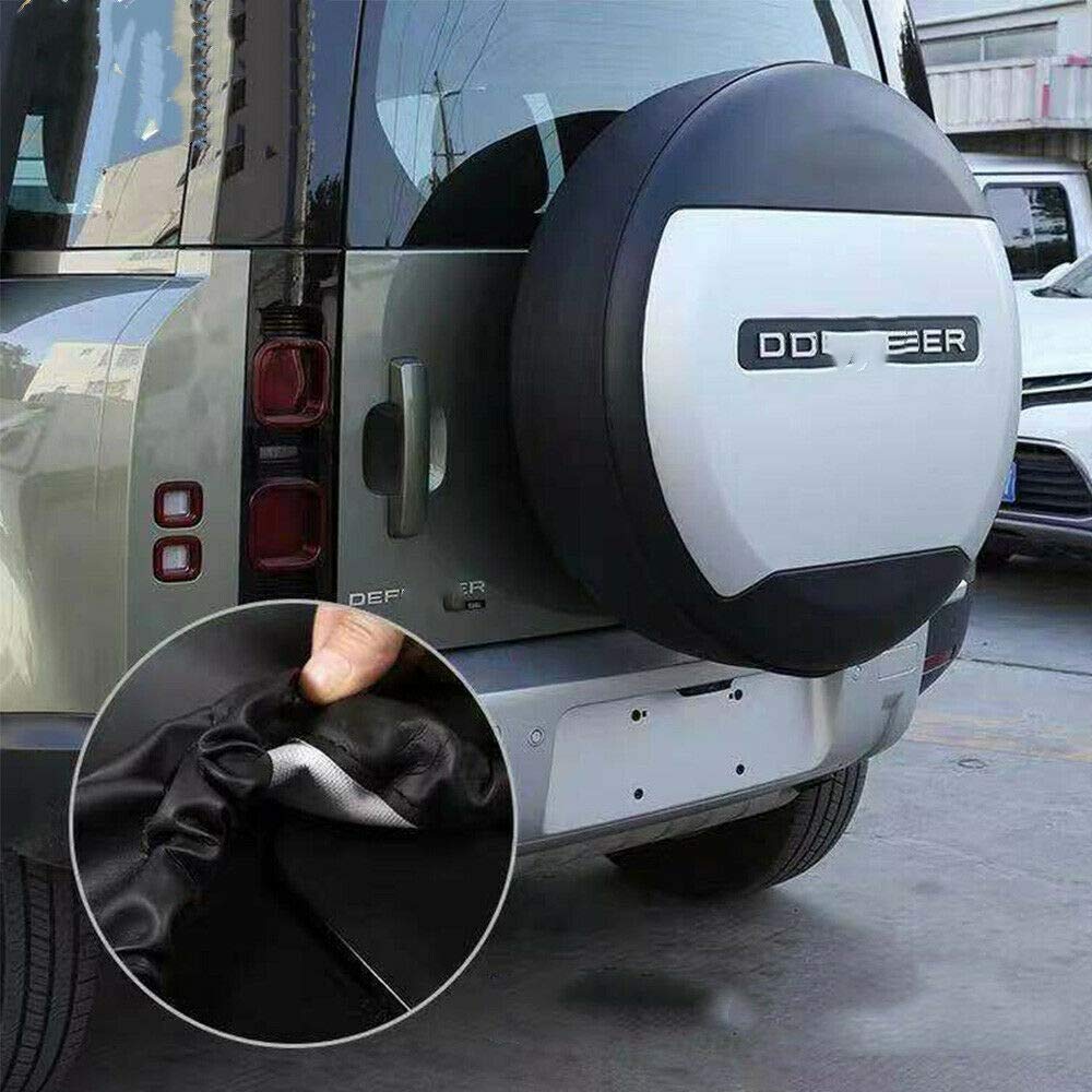 Premium Silver ABS Spare Tire Wheel Cover for Land Rover New Defender 2020-2025 | Durable All-Weather Protection | Perfect for Off-Road Adventures & Urban Driving