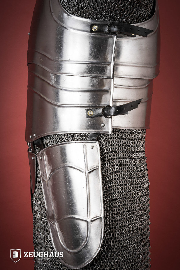 Polished Cuirass Warrior Armor with Tassets - Medieval Knight Costume for Cosplay, LARP & Historical Reenactment