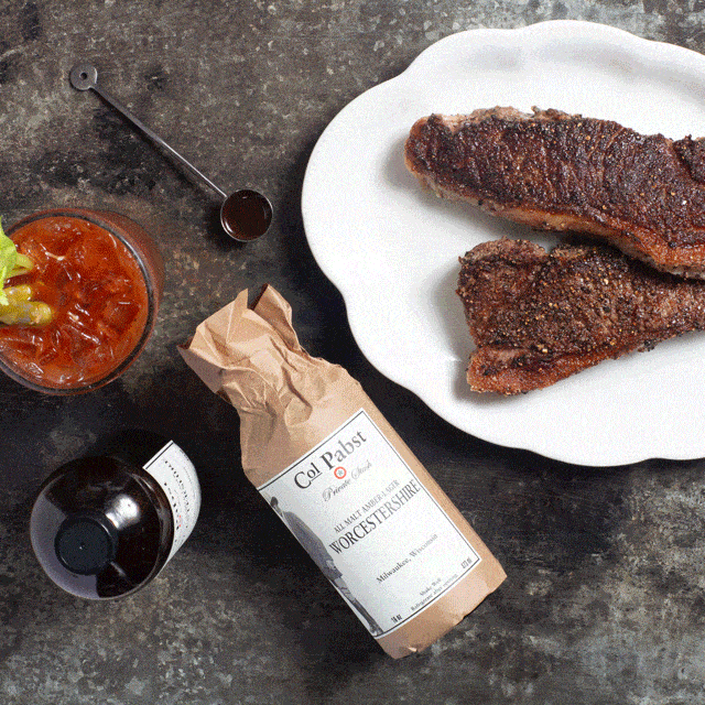 Colonel Pabst All Malt Amber Lager Worcestershire Sauce - Premium Beer-Infused Steak Sauce for Grilling, Marinades & Cocktails