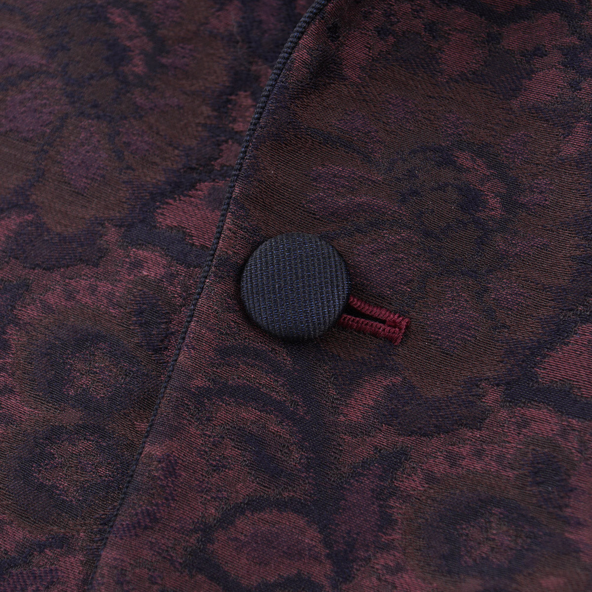 Isaia Slim Fit Brocade Smoking Jacket for Men | Elegant Formal Blazer | Perfect for Weddings, Cocktail Parties & Evening Events
