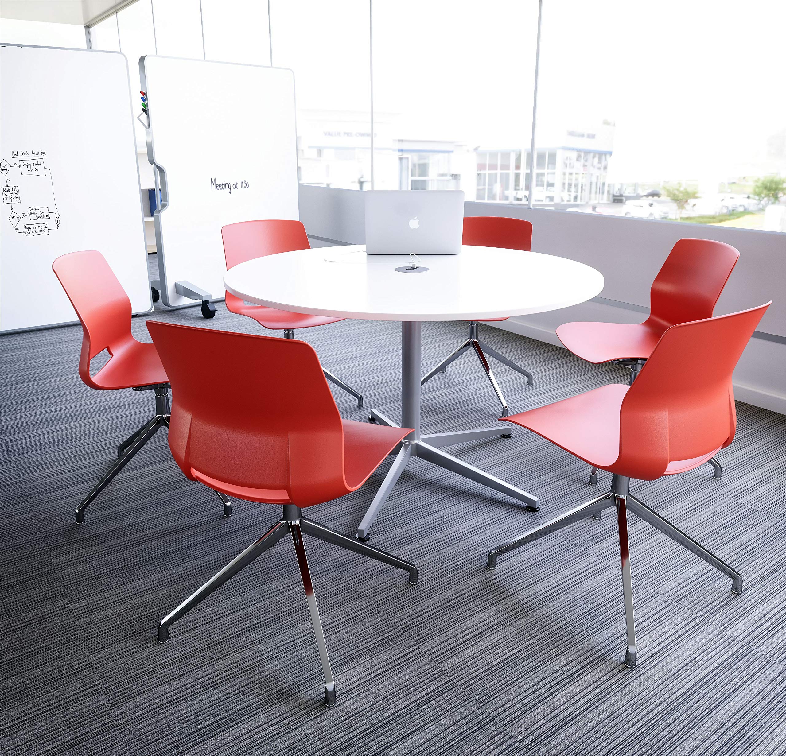 Lola Ergonomic Office Chair - Sky Blue Mesh Back & Adjustable Height - Perfect for Home Office, Gaming & Workspace Comfort