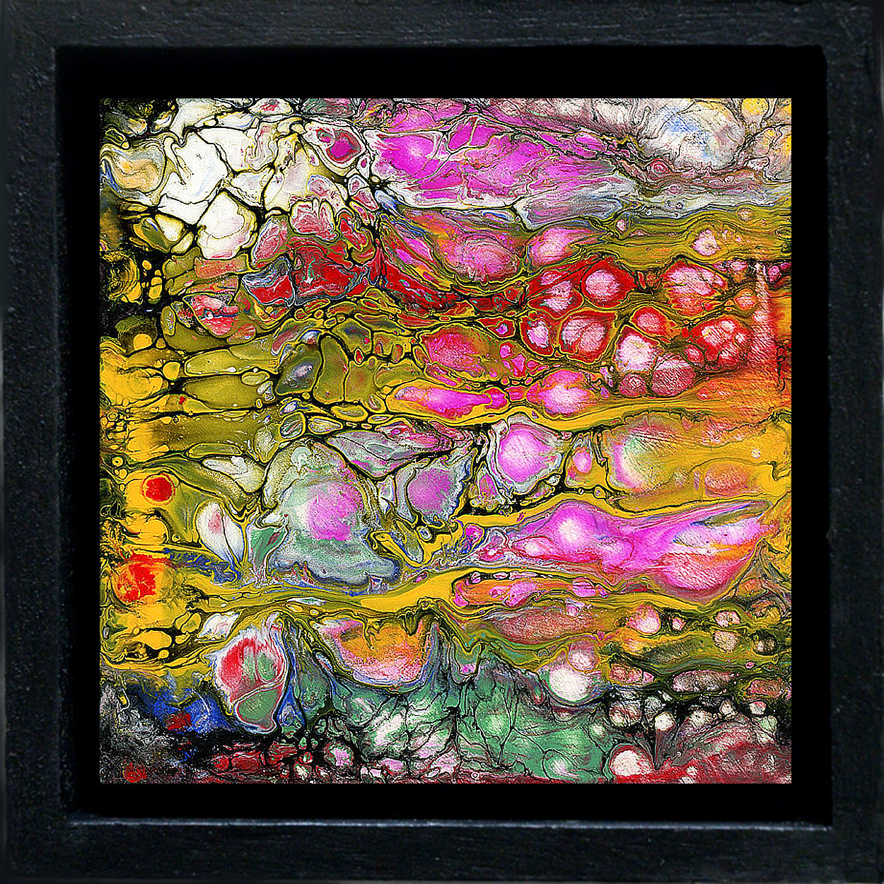 Anthony Ciambella: Framed 4x4 Acrylic on Panel Painting - Perfect for Home Decor, Office Art & Gift Giving