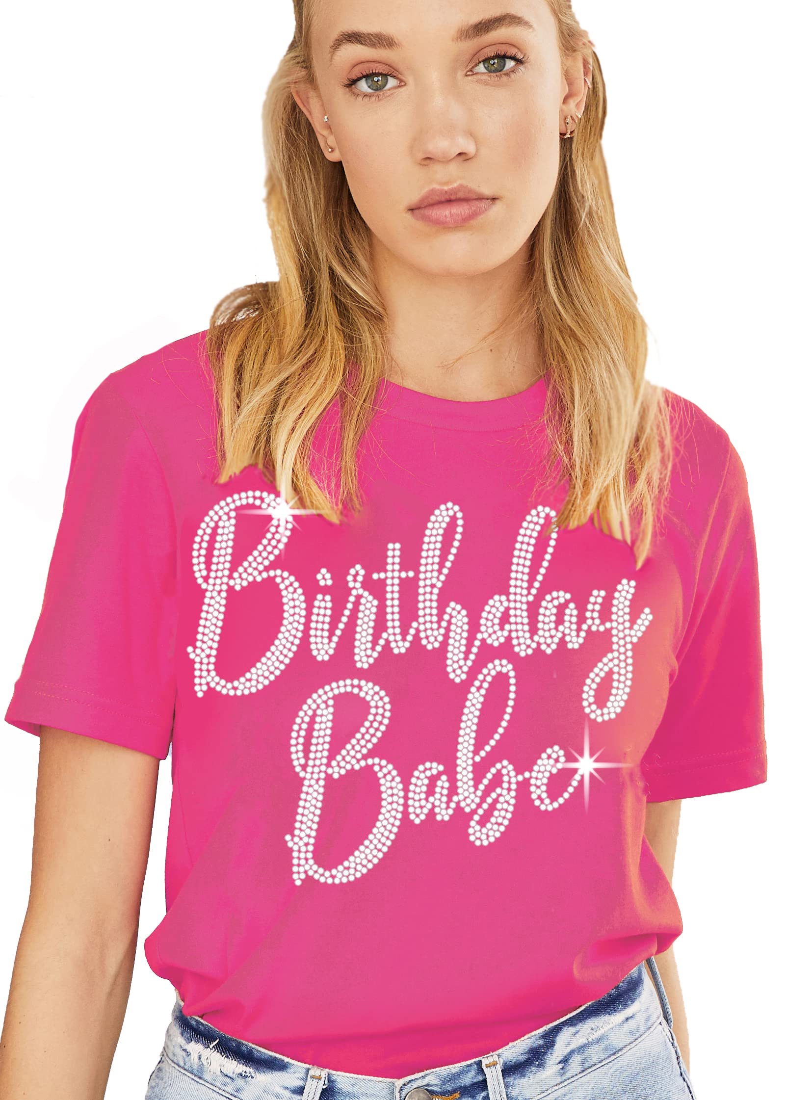 Women's Pink Birthday Shirts - Magenta Birthday Tee for Women - Hot Pink Party T-Shirt - Perfect for Birthday Parties, Girls Night Out & Special Celebrations