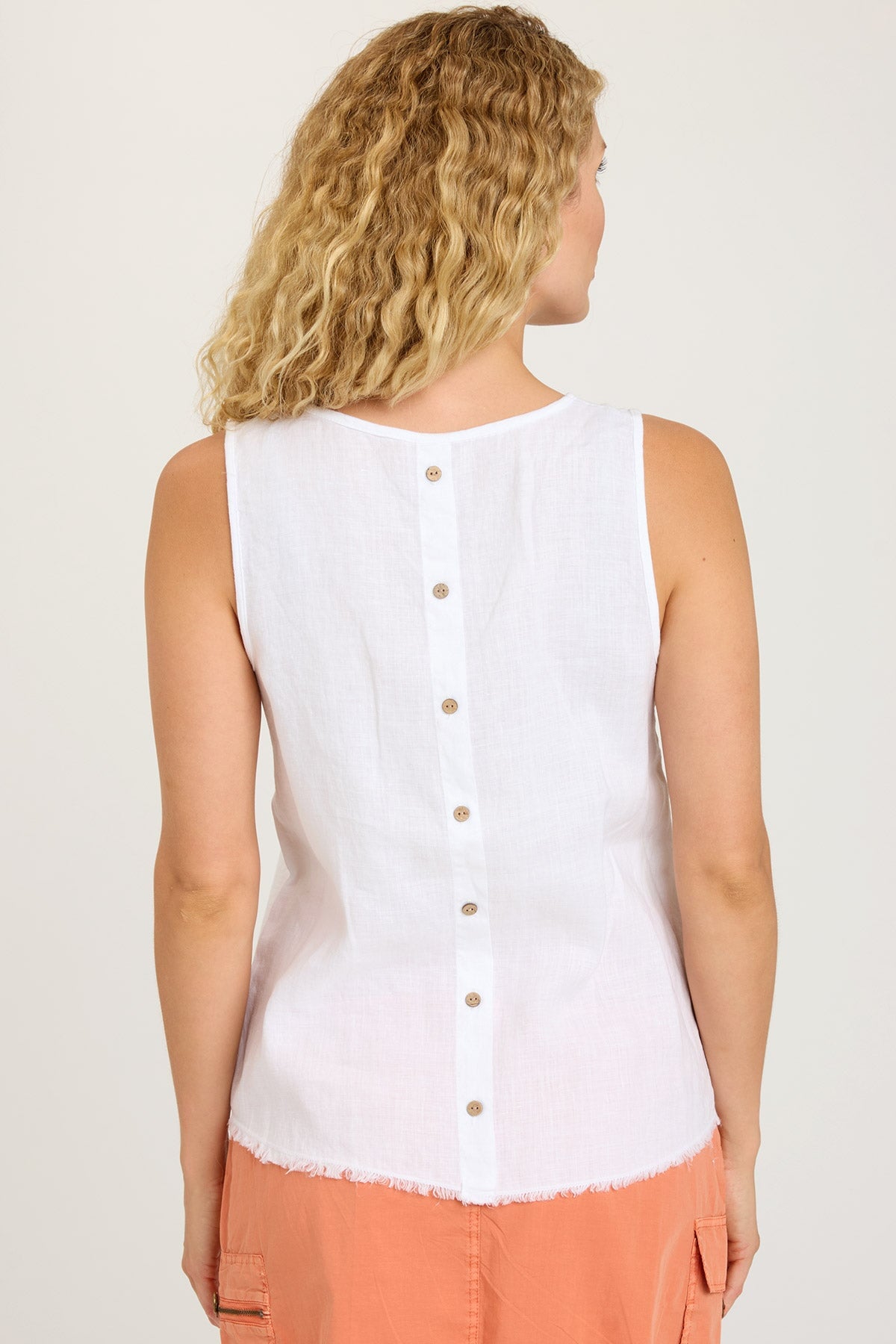 Liron Tank Top for Women - Soft Breathable White Camisole for Summer, Yoga, and Casual Wear
