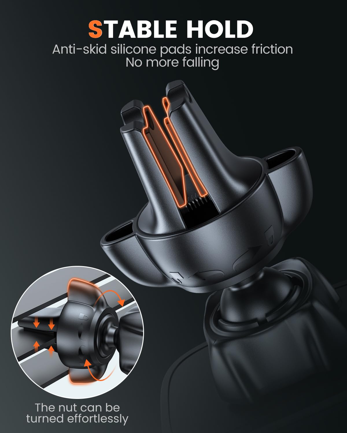 APPS2Car 2 Pack Magnetic Phone Car Mount - Strong 6 Magnet Vent Holder with Adjustable Tightening System for iPhone, Samsung & Smartphones | Perfect for Commuting, Road Trips & Hands-Free Driving