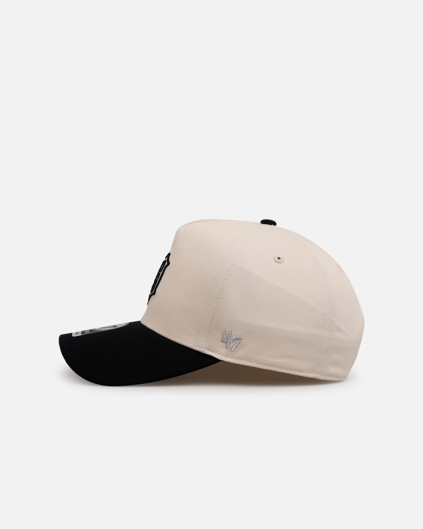 47 Brand Detroit Tigers 'Herringbone' 47 Offside Snapback Hat - Natural/Black Adjustable Baseball Cap for Men & Women - Perfect for Sports Fans, Game Day & Streetwear Fashion