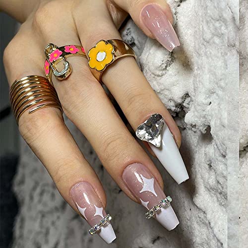 Starry French Finger Tip
