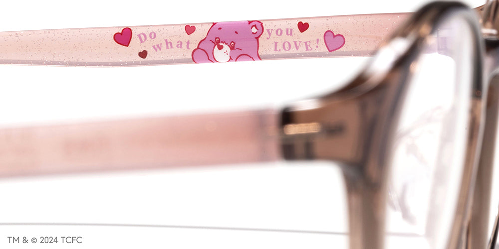 JINS x Care Bears Love A Lot Bear Glasses - Cute Anime-Inspired Eyewear for Kids & Adults - Perfect for Cosplay, Fashion, and Daily Wear