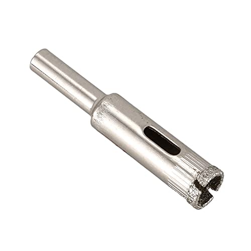 6 Pcs Diamond Drill Bit Set, 10mm Dia Diamond Coated Hole Saw Drill Bits for Glass, Tile, Ceramic, Marble - Perfect for DIY Home Projects, Bathroom Renovations & Crafting