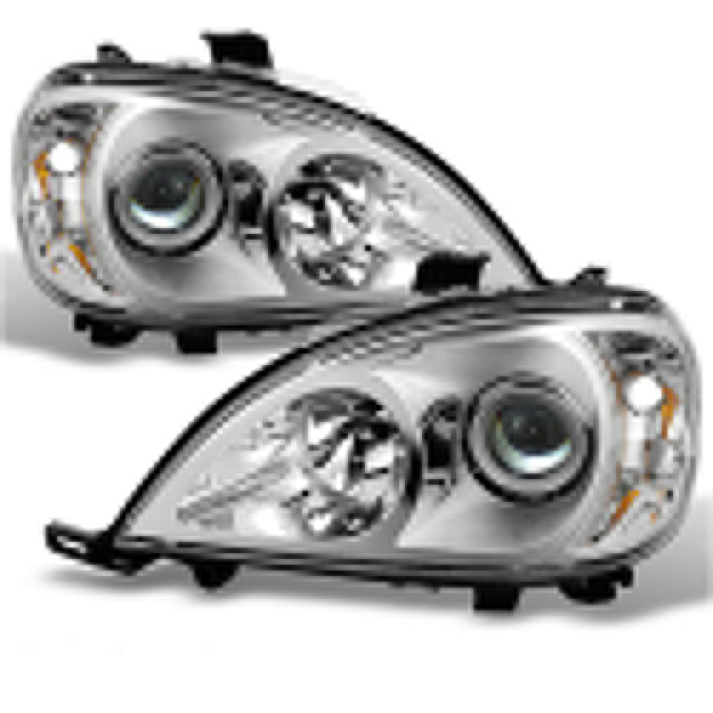 JXWNDPK 1998-2001 Mercedes-Benz W163 Projector Headlights Pair - Left & Right Headlamps for M-Class SUV - Upgrade for Night Driving & Off-Road Adventures