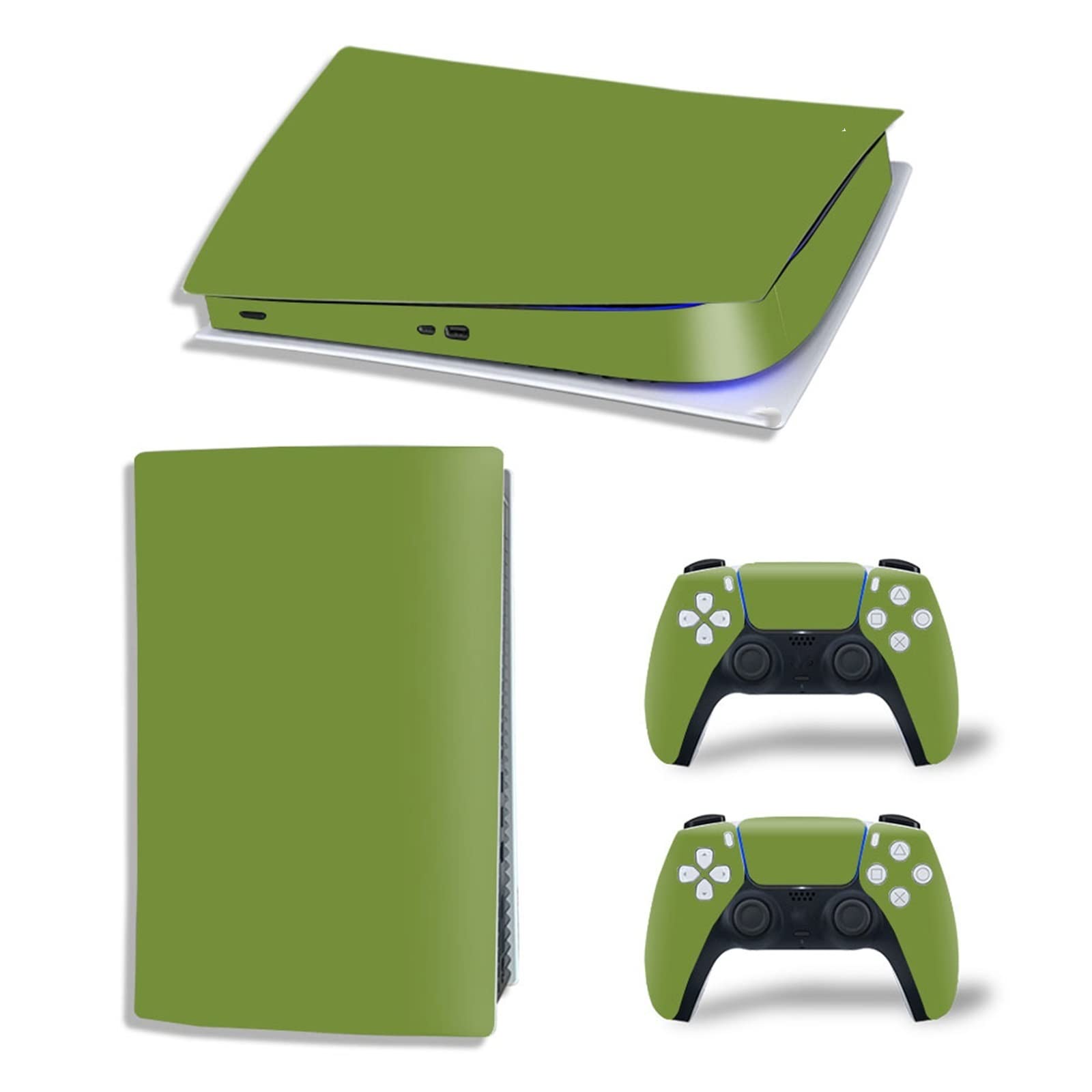 LEEWEE Anime Sticker Skin for PS5 Digital Edition Console & 2 Controllers - Bubble-Free Vinyl Cover Wrap, Durable Scratch-Resistant (Design 17098) - Perfect for Gaming Setups & Anime Decor