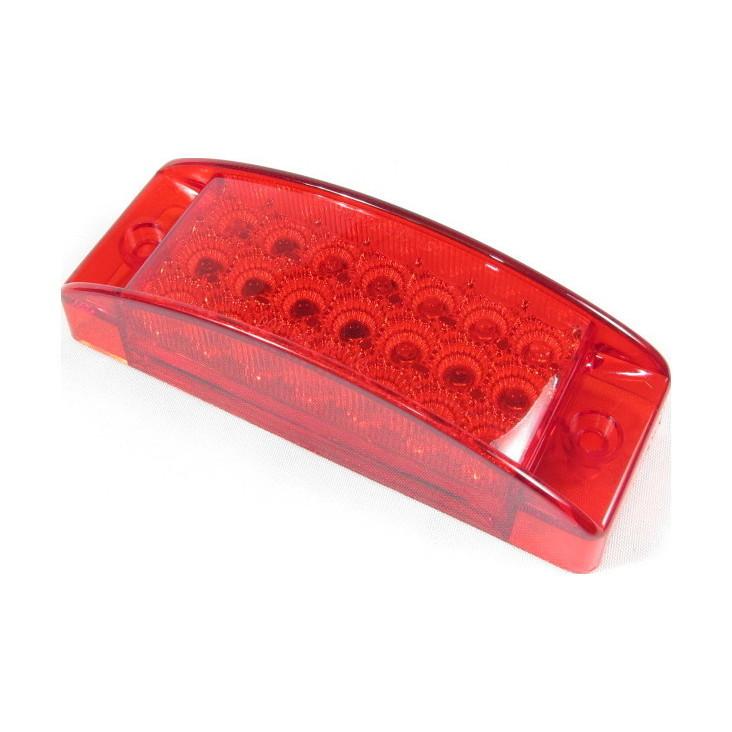 FortPro 5 13/16 x 2 1/16 Inch Ultra-Bright LED Rectangular Marker Light - 20 High-Power LEDs for Trucks, Trailers, Boats & Emergency Vehicles - Durable Waterproof Design for Outdoor & Off-Road Use