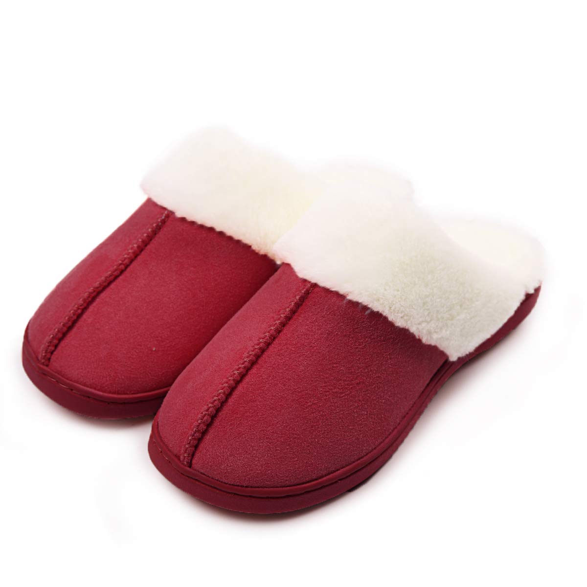 Caramella Bubble Women's Fuzzy Fur Memory Foam Slippers - Non-Slip Indoor Outdoor House Shoes for Ladies, Maternity Comfort Slides - Perfect for Lounging, Nursing, and Cozy Home Wear