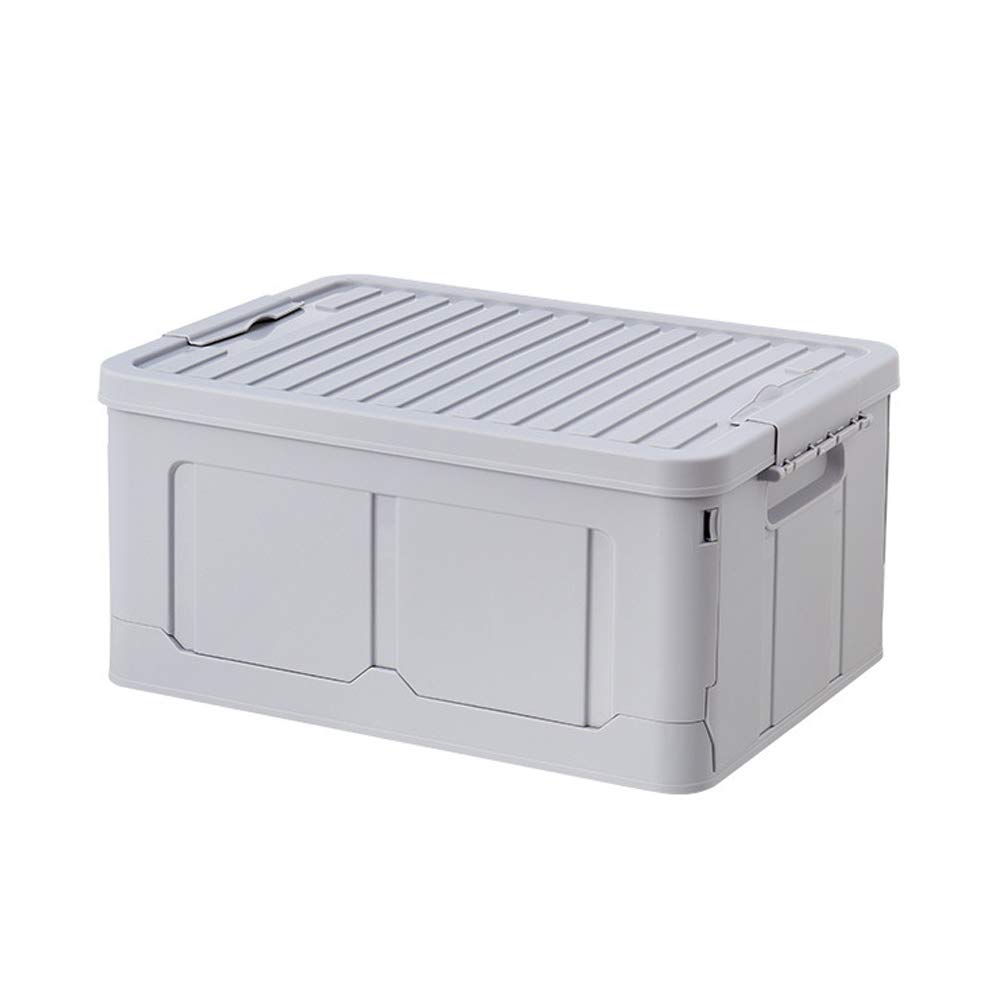 Alician Home Foldable Storage Bin - Collapsible Stackable Plastic Organizer Box for Laundry, Toys & Closet - Gray | Space-Saving Home Organization Solution for Bedroom, Bathroom & Kids Room