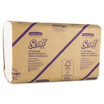 Kimberly Clark Scott C-Fold Paper Towels - Bulk Pack for Commercial & Home Use - Strong, Absorbent Towels for Kitchen, Office, and Restaurant Cleaning