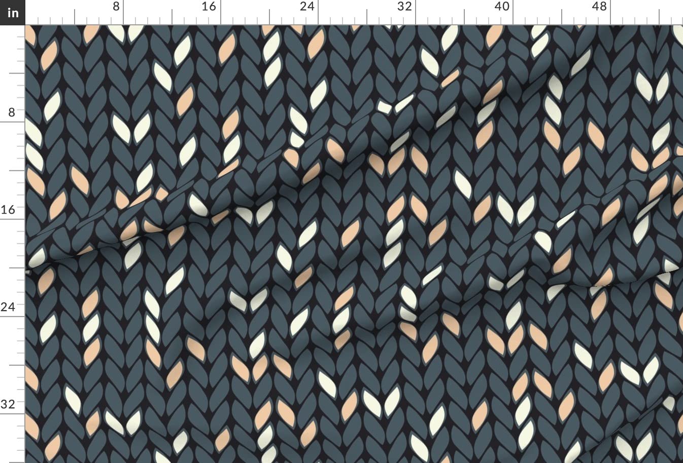 Premium Spoonflower Fabric - Soft Knitting Needles Texture Printed Minky Fabric by The Yard | Perfect for Sewing Baby Blankets, Quilt Backing & Plush Toys | DIY Crafting, Nursery Decor & Gift Making