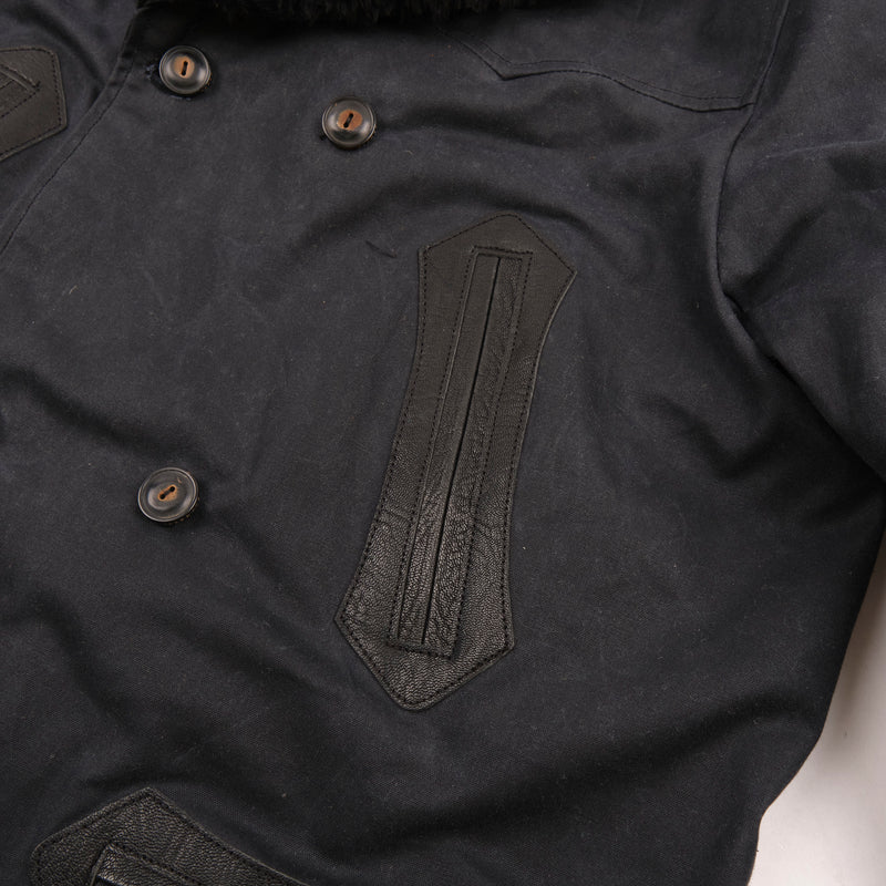 Freenote Tollgate Black Waxed Canvas Jacket - Durable Men's Workwear for Outdoor & Casual Wear | Perfect for Hiking, Camping & Everyday Use
