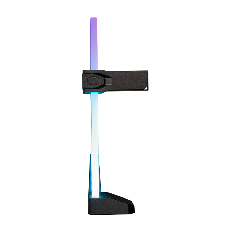 Cooler Master MCA U000R GSBTG 00 RGB GPU Support Bracket - Adjustable Graphics Card Holder for PC Gaming Setup, Anti-Sag Mount with ARGB Lighting for Custom Desktop Builds | Perfect for Gaming Rigs and Workstations