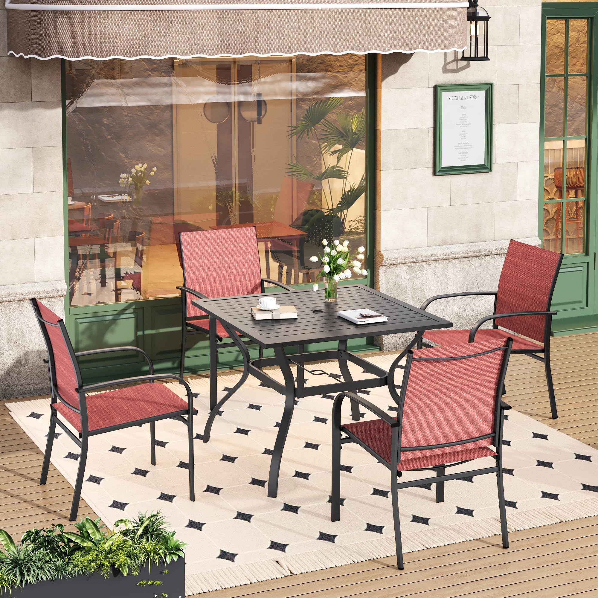 HERA'S HOUSE 5-Piece Outdoor Patio Dining Set - 37