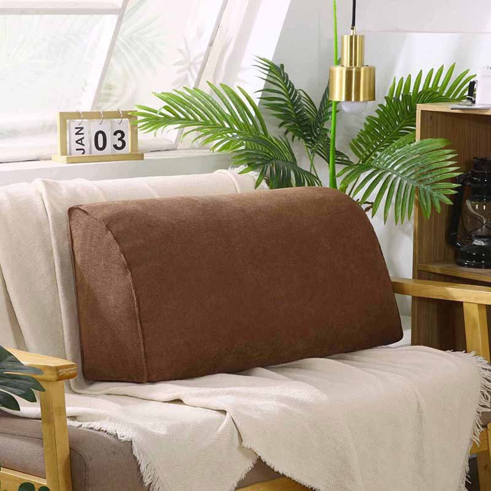 FAYANG Wedge Pillow for Back Support - Large Triangular Reading Pillow for Sofa, Couch & Daybed - Yellow Lumbar Support Cushion (70x35x17cm) - Perfect for Living Room Relaxation, Reading & Back Pain Relief