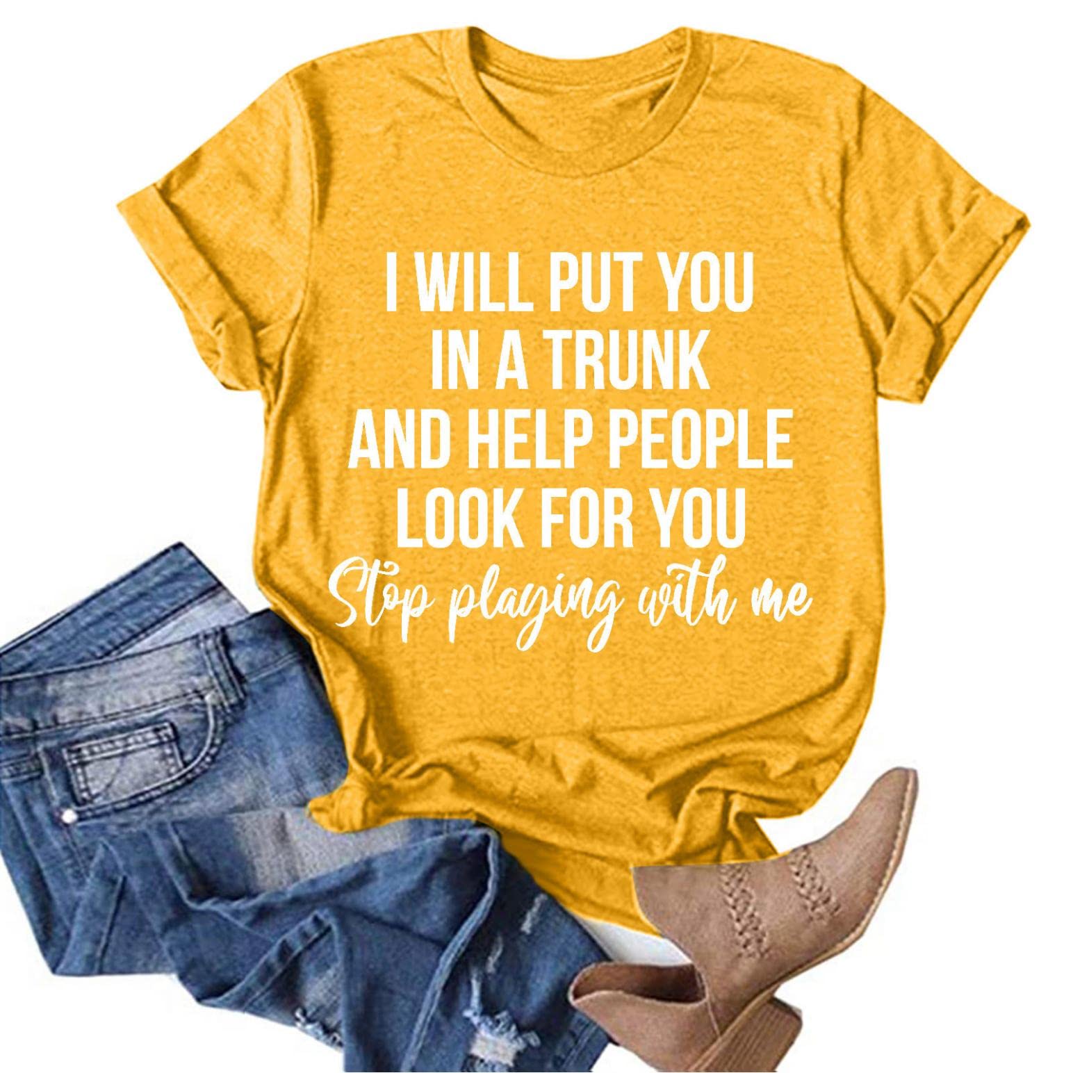 Plus Size Women's T-Shirts - Fashion Letter Printed Graphic Tees, Loose Short Sleeve Blouse Tops for Casual Wear & Summer Outfits
