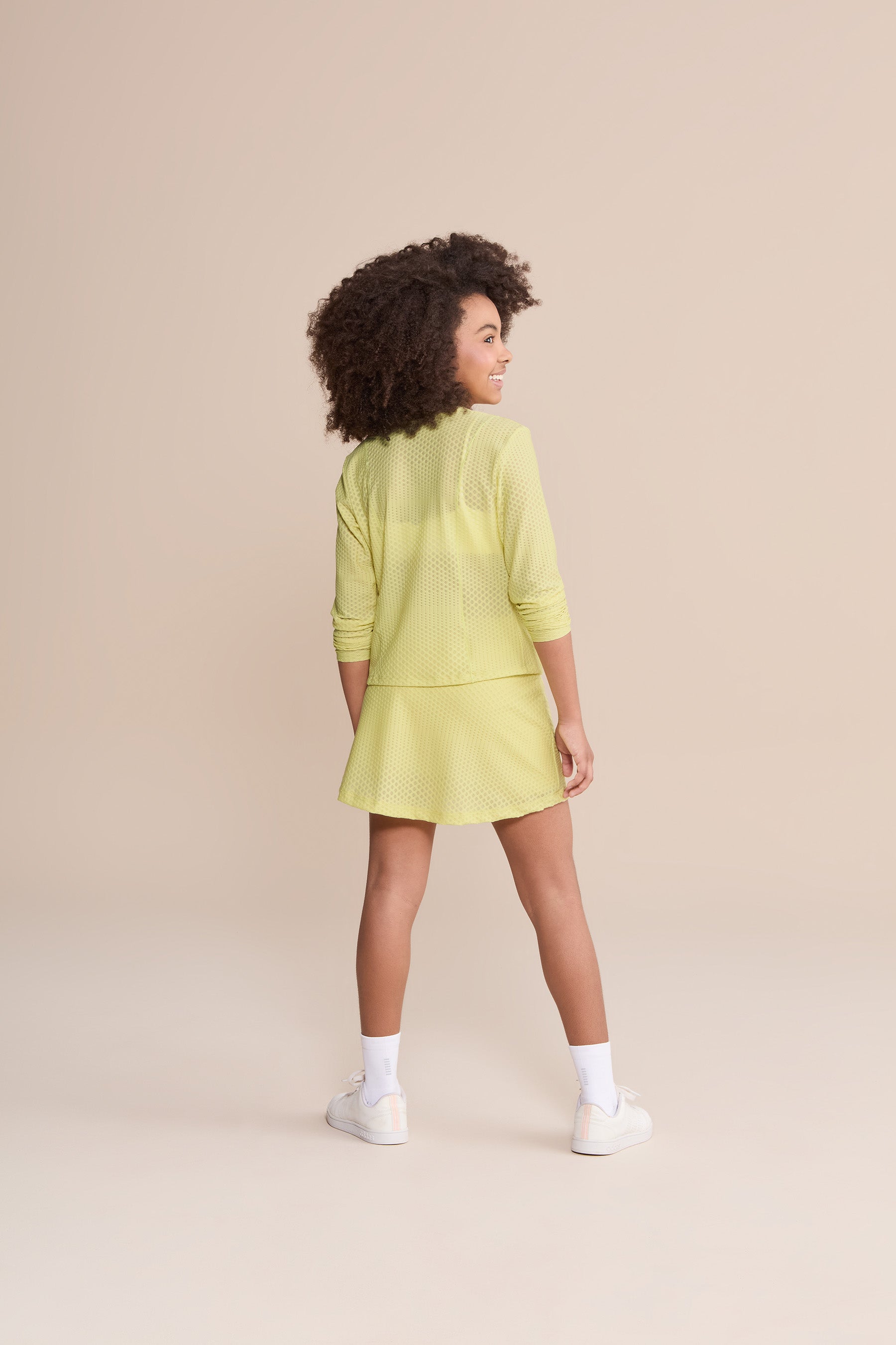 Kids' Textured Running Skirt - Soft & Stretchy Athletic Skirt for Girls - Perfect for Playdates, Sports & Outdoor Activities