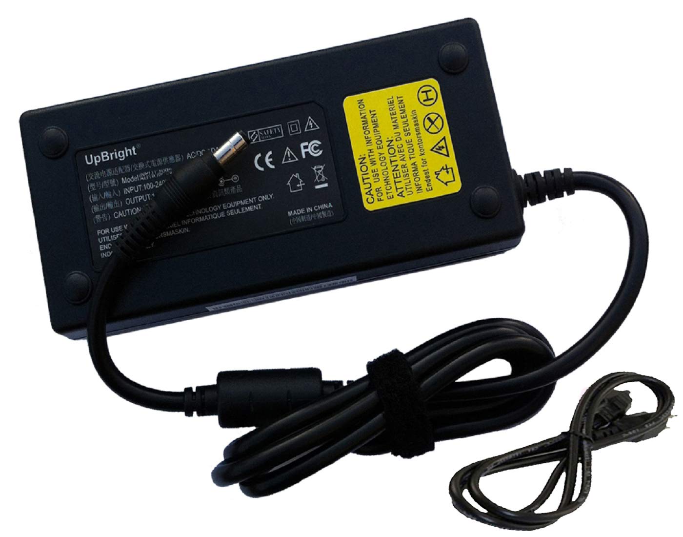 UpBright 24V AC/DC Adapter Compatible with Wahoo Fitness WF122, WFBKTR5, WFBKTRS Kickr Climb Simulator & Indoor Trainer - Replacement for SOY-2401000-244 & SOY-2400100-244 Power Supply - Perfect for Home Gym & Cycling Workouts