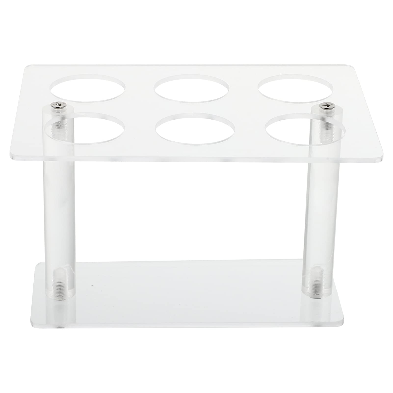 Jojofuny Clear Acrylic 6-Hole Ice Cream Cone Holder Stand - Multi-Purpose Display for Cupcakes, Sushi Hand Rolls & Snacks - Perfect for Weddings, Birthday Parties & Buffet Serving