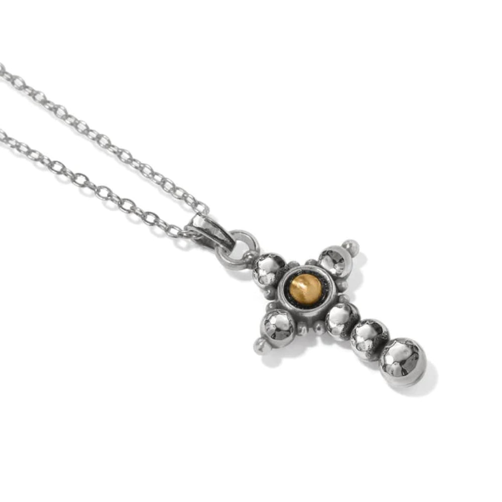 Brighton Majestic Nobel Cross Reversible Pendant Necklace for Women - Elegant Layering Jewelry for Everyday Wear & Special Occasions