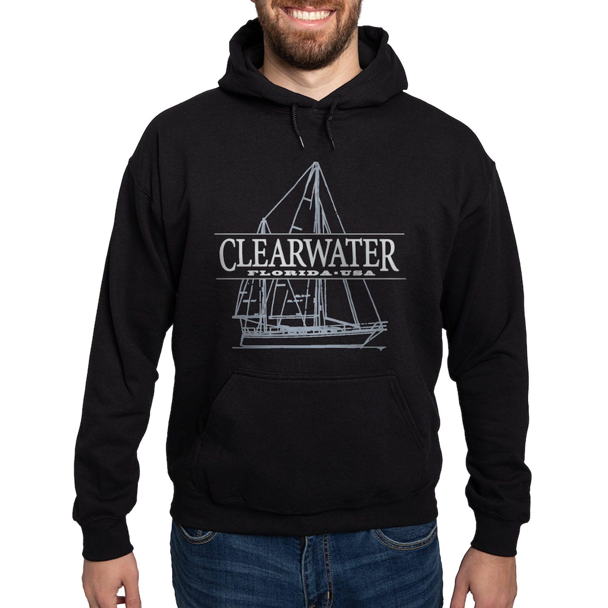 Clearwater Florida Hoodie for Men - Dark Regular Fit Pullover Hooded Sweatshirt | Comfortable & Stylish for Casual Wear, Outdoor Activities & Travel