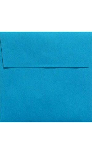 Premium Square Invitation Envelopes 5x5 Inches - Self-Sealing Peel & Press Design - 80lb Text Weight - Pool Blue - 1000 Pack - Perfect for Wedding Invitations, Greeting Cards, Party Favors and Business Correspondence
