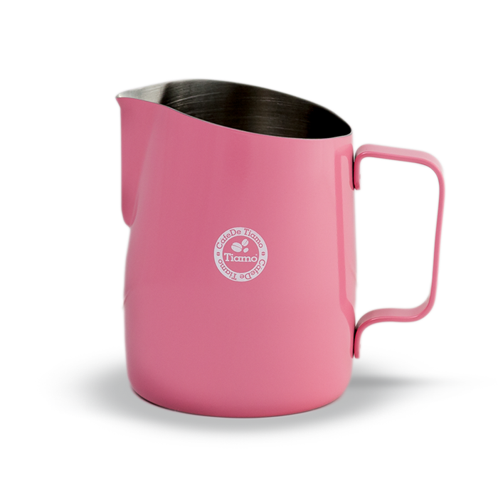 Tiamo Tapered Milk Jug 450ml - Premium Barista Coffee Frothing Pitcher for Latte Art, Perfect for Home & Professional Use