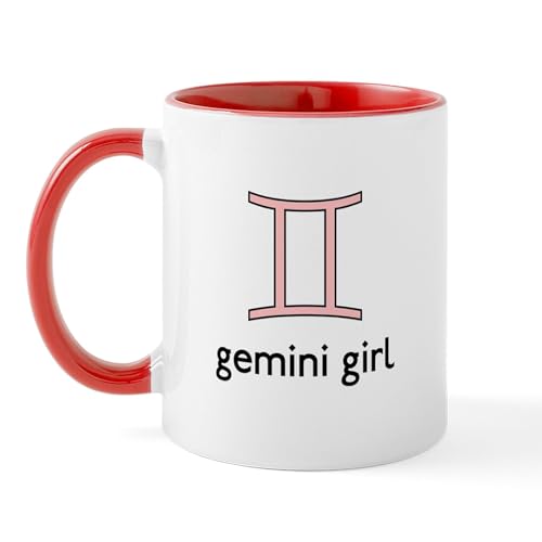 White/Red Inside - Gemini Girl Mug