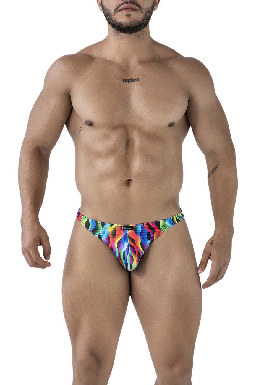 Xtremen Printed Thong Waves - Sexy Women's Underwear for Beach, Pool & Vacation - Comfortable & Stylish Swimwear Cover Up
